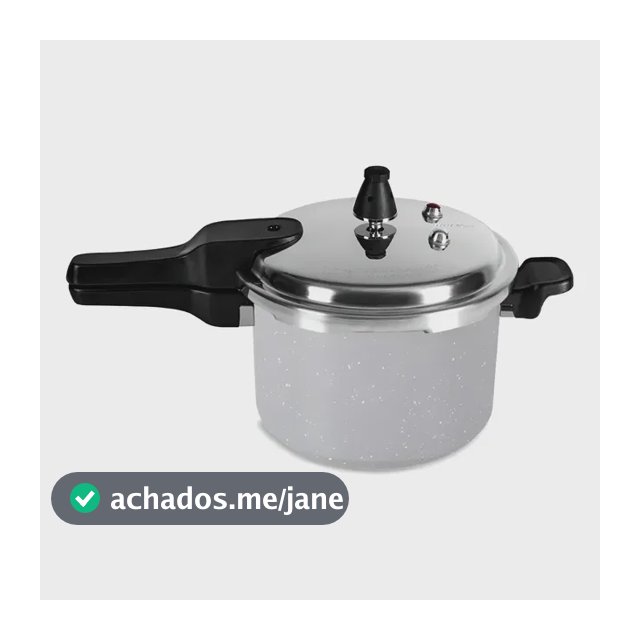 Panela De Pressão 4,2l Antiaderente De Indução Super Brinox Cor Cinza