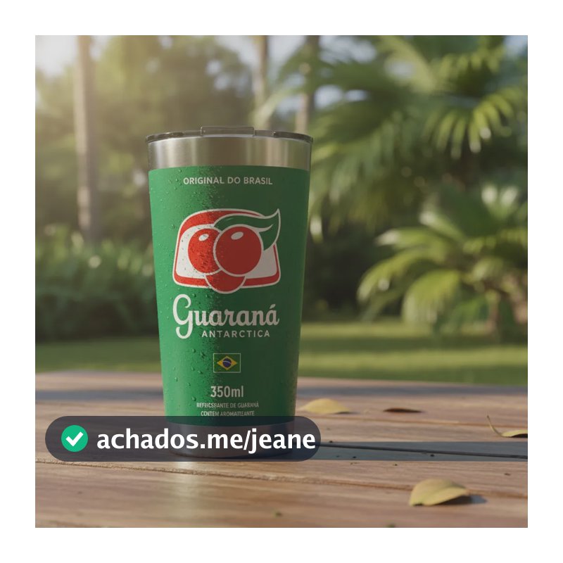 Copo Térmico 473ml Resistente Duravel Estampado Refrigerante Gurana