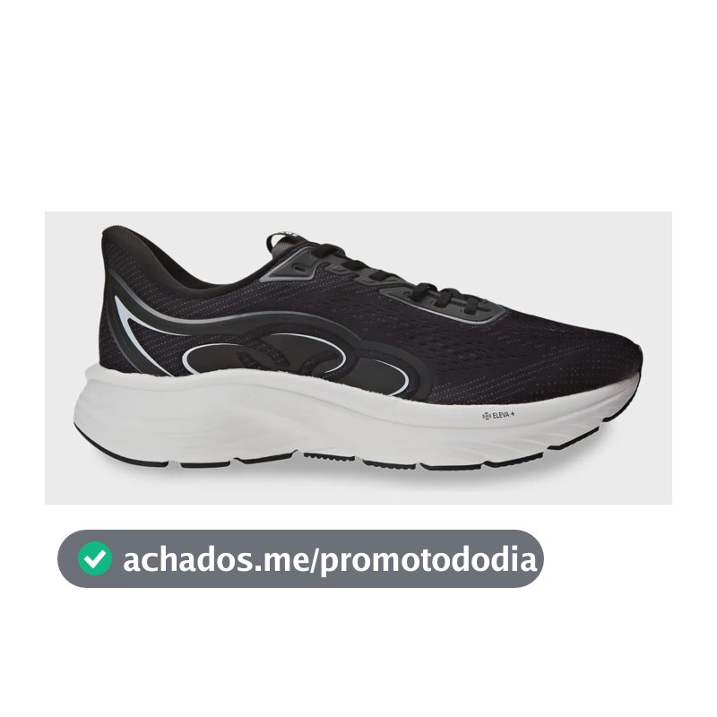 Tênis Masculino Olympikus Veloz 3 Preto Liso 43 Br