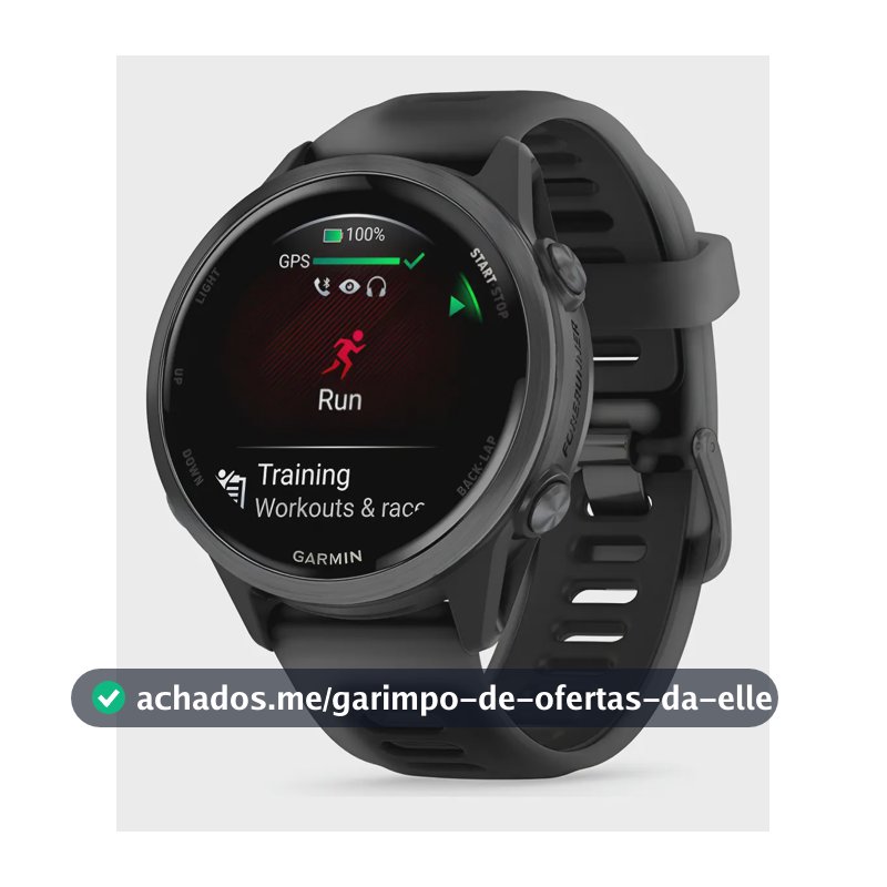 Monitor Garmin Forerunner 570 Preto 42 Mm Preto Xs/s Preto