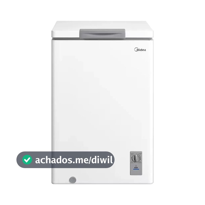 Freezer Horizontal 100l Inverter Bivolt Branco Midea Branco MDRC151FZD013