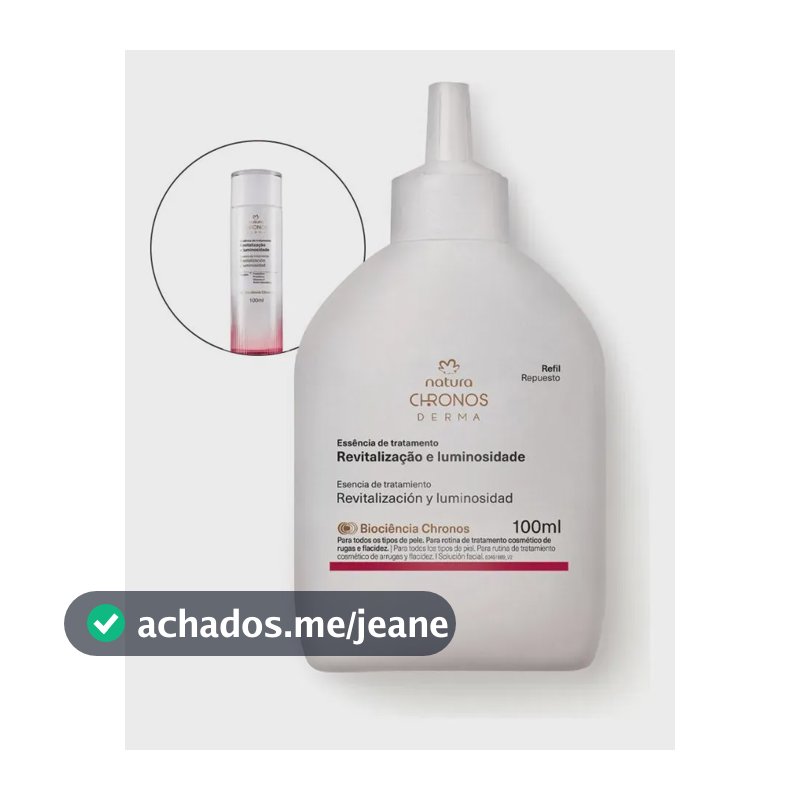 Refil Chronos Replacement Treatment Revita E Luminosidade Todo Tipo De Pele Dia/noite