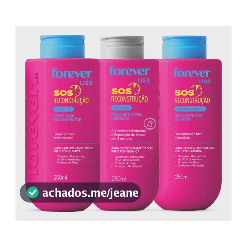 Kit Sos Reconstrução Forever Liss