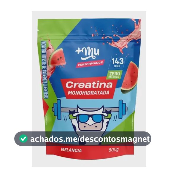 Creatina +Mu em pó sabor Melancia x 500g