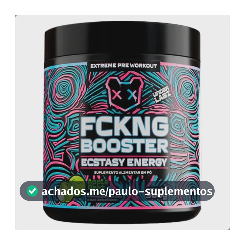 Suplemento em pó Under Labz Pré Treino Fckng Booster 600g sabor Apple BEAT x 300g