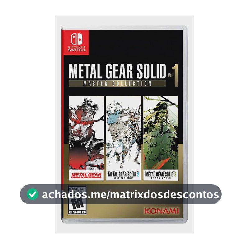 Metal Gear Solid Master Collection Vol 1 Nintendo Switch Físico Konami