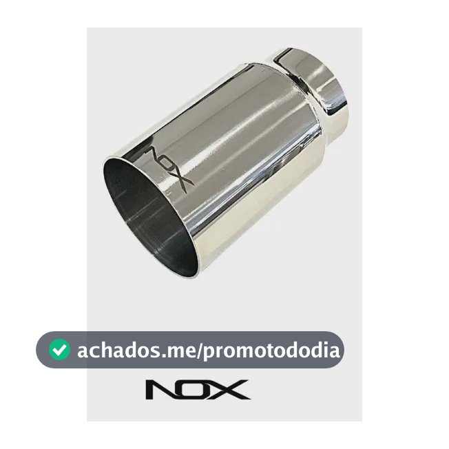 Ponteira Esportiva Reta Simples 3' Chapa Simples | Nox