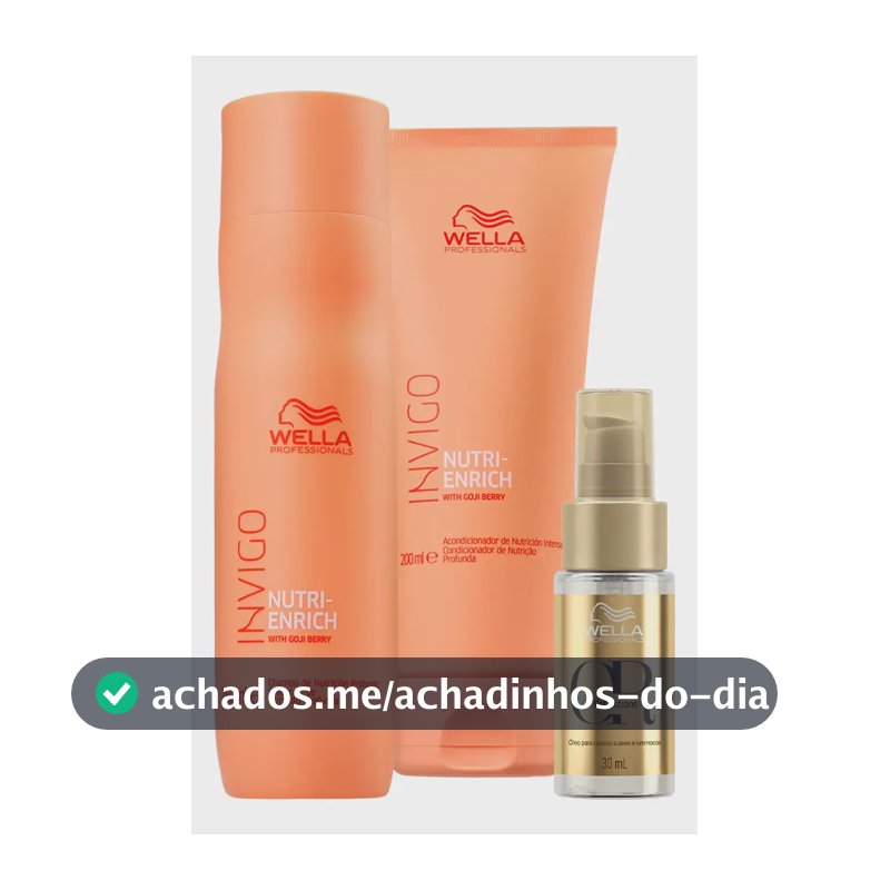 Wella Nutri-enrich Sh 250ml+cond 200ml+oil Reflections 30ml