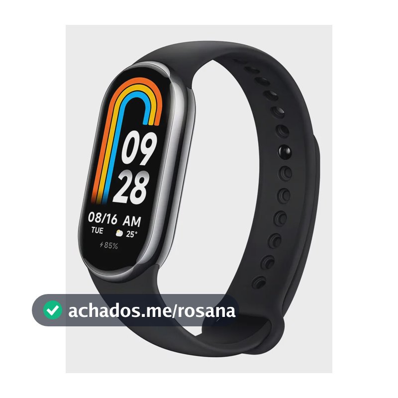 Relógio Xiaomi Smart Mi Band 8 1.62" Amoled Preto