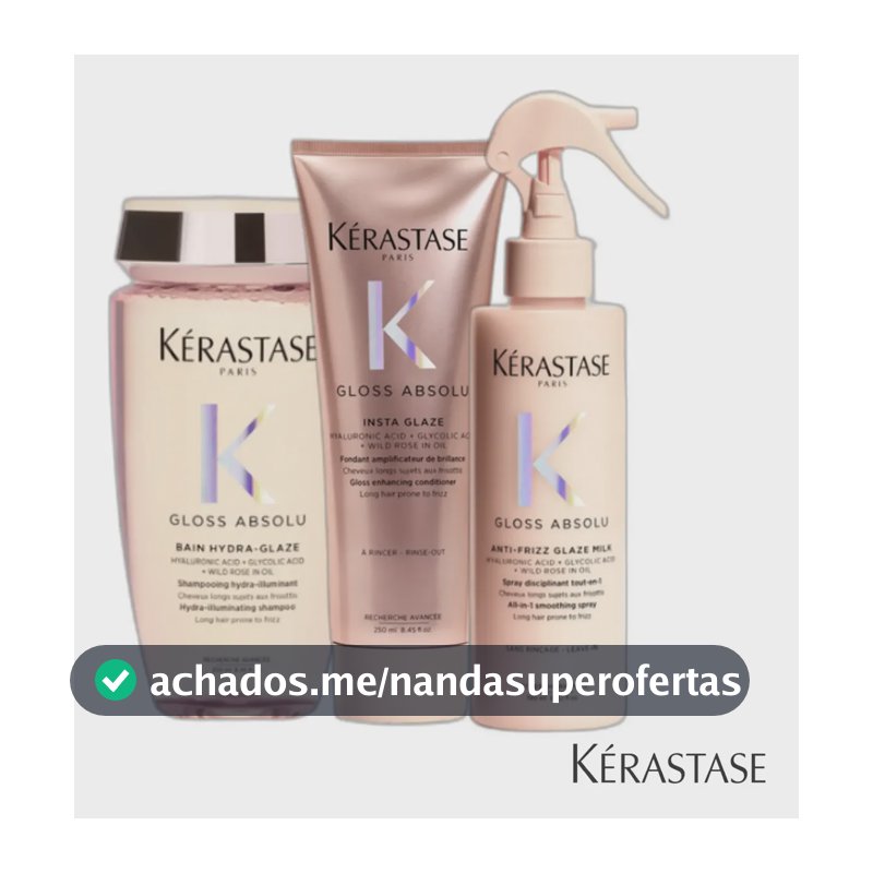 Kérastase Gloss Absolu Shampoo Glaze Condicionador  Leave-in