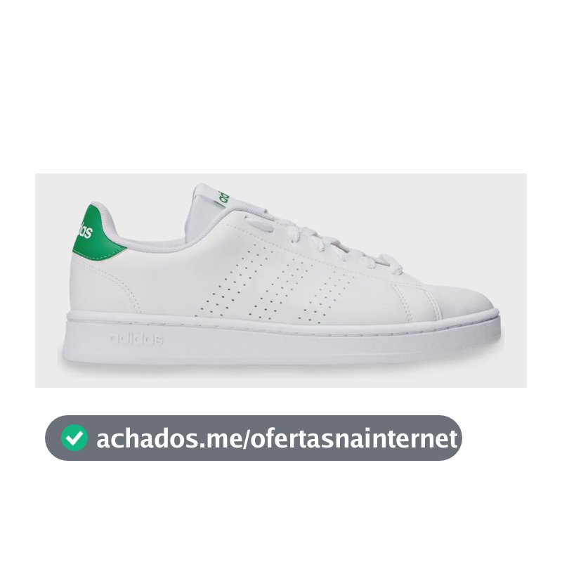 Tênis Masculino E Feminino Advantage 2.0 adidas Branco E Verde Liso 35 Br