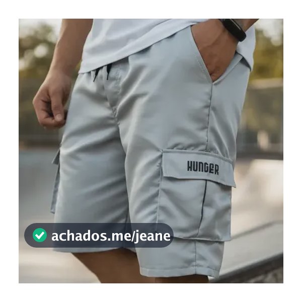 Bermudas Cargo Corta Vento Verão Masculina 5 Bolsos Skate