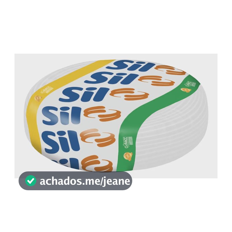 Cabo Flexível 6mm2 100m Branco Cobre 750v Sil Fios Pvc Branco