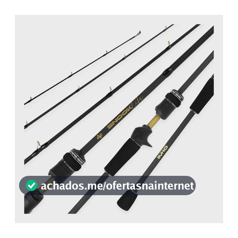 Vara De Carretilha Snook Life 1,92mts 10-20lbs 1p - Albatroz Preto