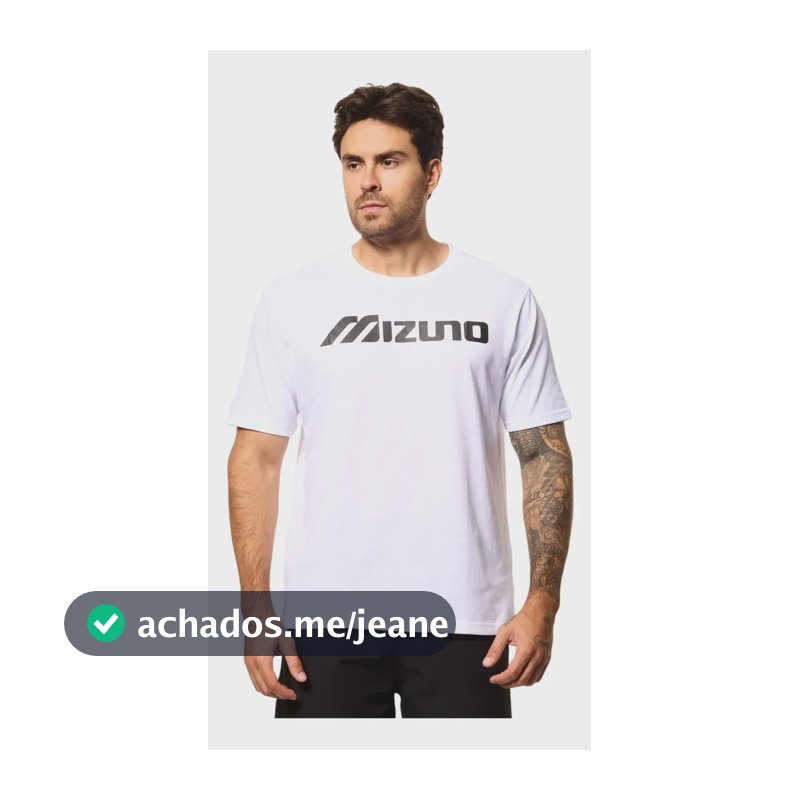 Camiseta Masculina Mizuno Big Logo Adulto M Bcopto Liso M