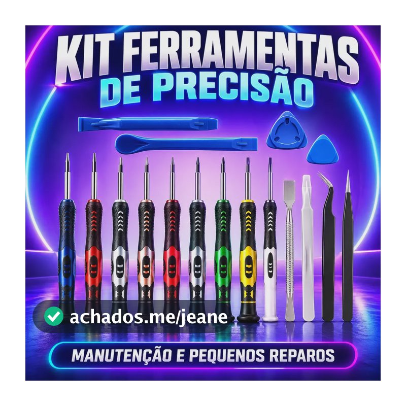 Jogo Chaves Precisão 16 Peças iPhone Android Celular Exbom