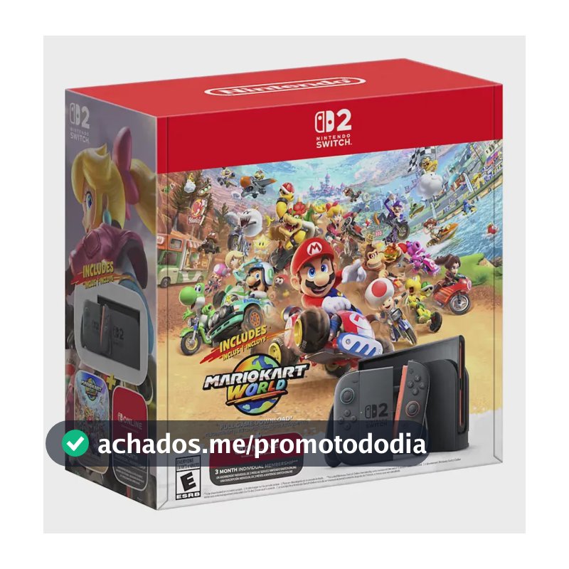 Bundle Nintendo Switch 2 + Mario Kart World + 3 Meses NSO