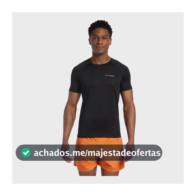 Camiseta Preta De Academia Masculina Runner 2.0 - Olympikus Preto G