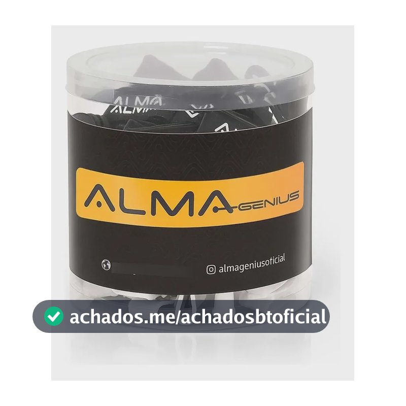 Anel De Silicone Custom Ring Pote Com 100 Peças Alma Genius Preto