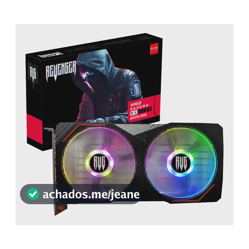 Placa De Vídeo Amd Rx6600 8gb Gddr6 + Brinde Kit De Fans C/3