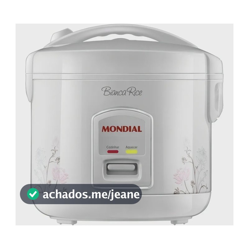 Panela Elétrica De Arroz Com Suporte P/ Legumes Mondial 4xic