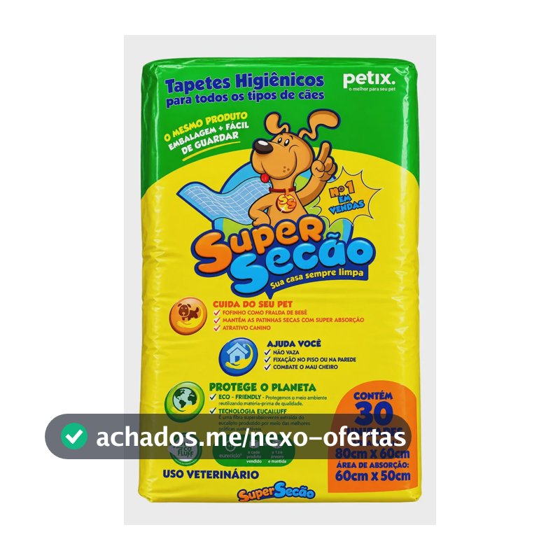 Tapete Super Secao 30 unidades 80x60