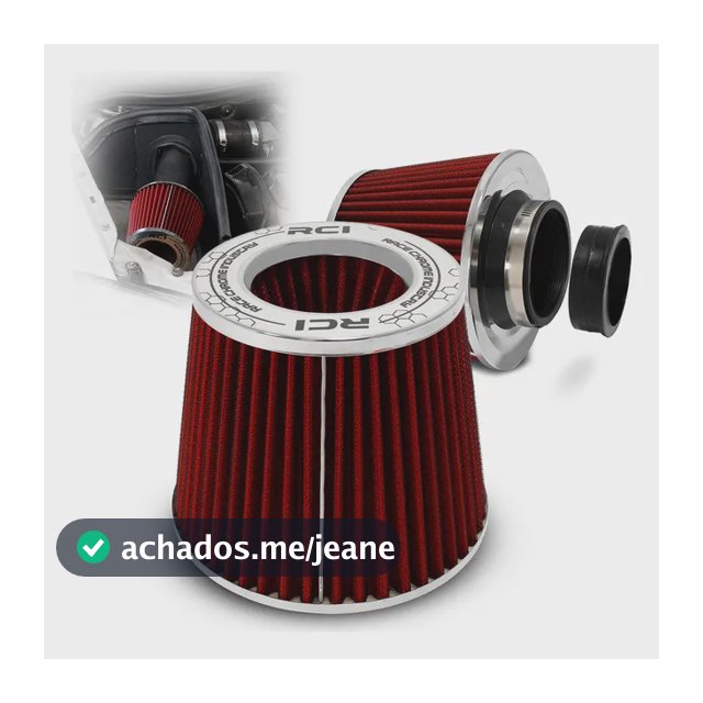 Filtro Ar Esportivo Duplo Fluxo Lavavel 3pol Flexivel Rci128