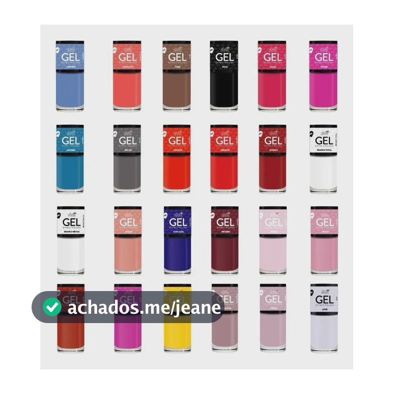 Kit 24 Esmaltes Bella Brazil Efeito Gel Sem Cabine Uv/led Multicolorido