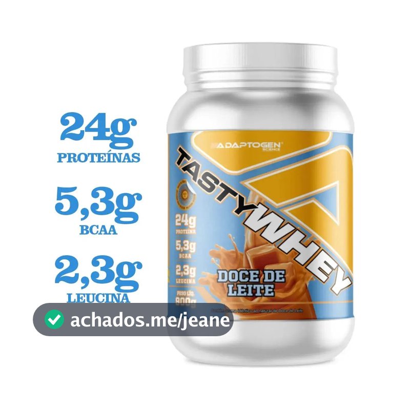 Proteína Adaptogen Science Tasty Whey Gourmet em pó sabor Doce de leite x 900g