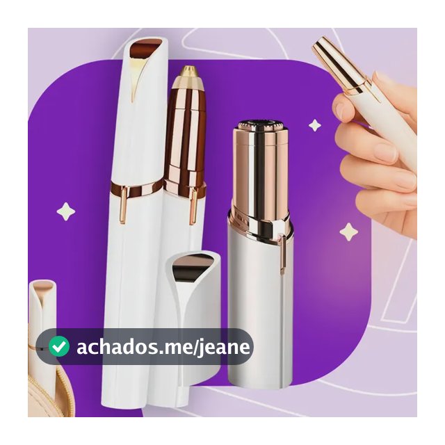 Kit Caneta Depiladora Sobrancelha + Batom Depilador Facial eletrico recarregavel - CROWLEY