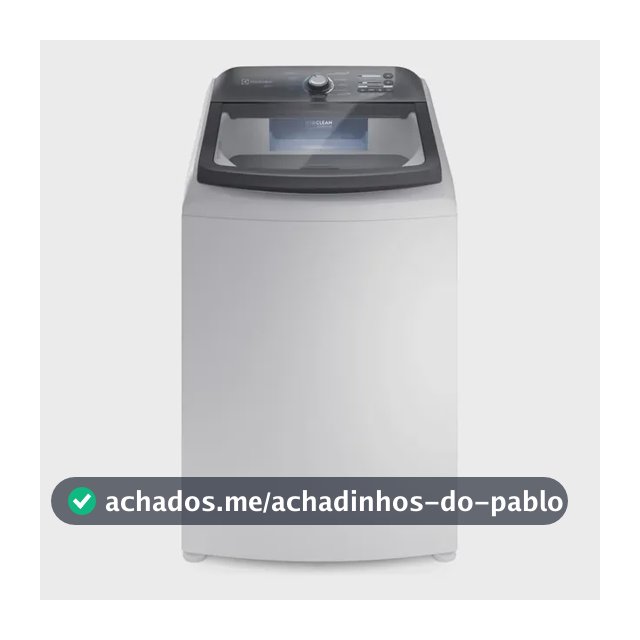 Lavadora de roupas Electrolux Efficient Lee18 18kg com cesto inox 127
