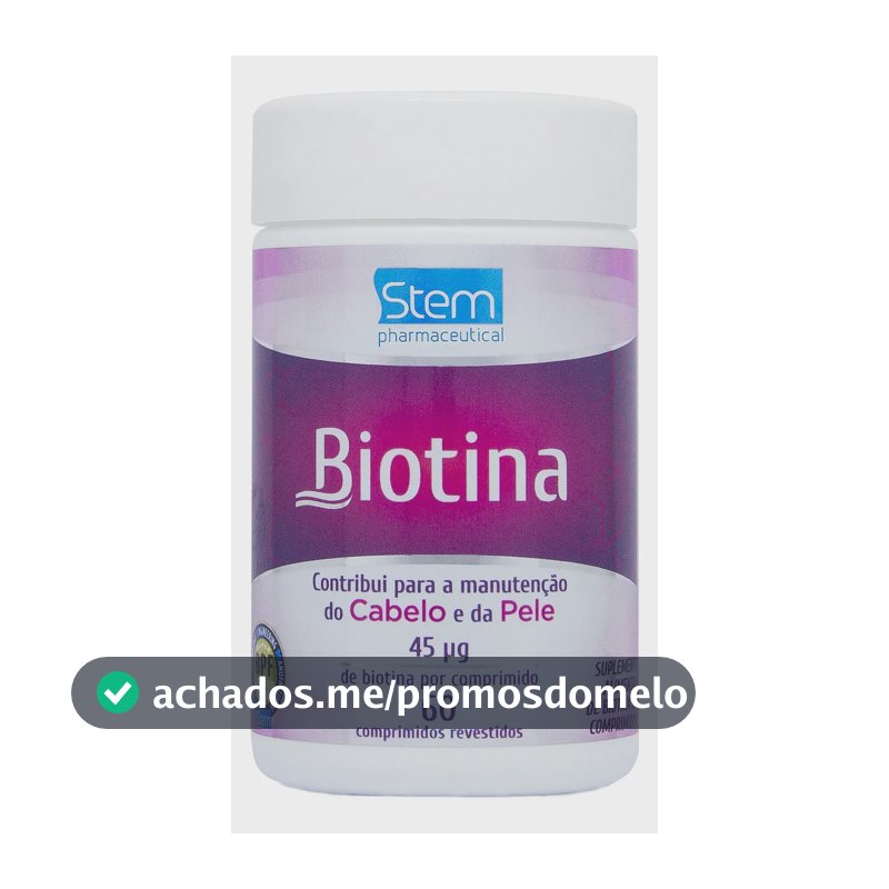 Biotina 45µg - 60 comprimidos - Stem