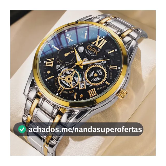 Opk Relógio Masculino Original Aço Inoxidável Quartzo 8135