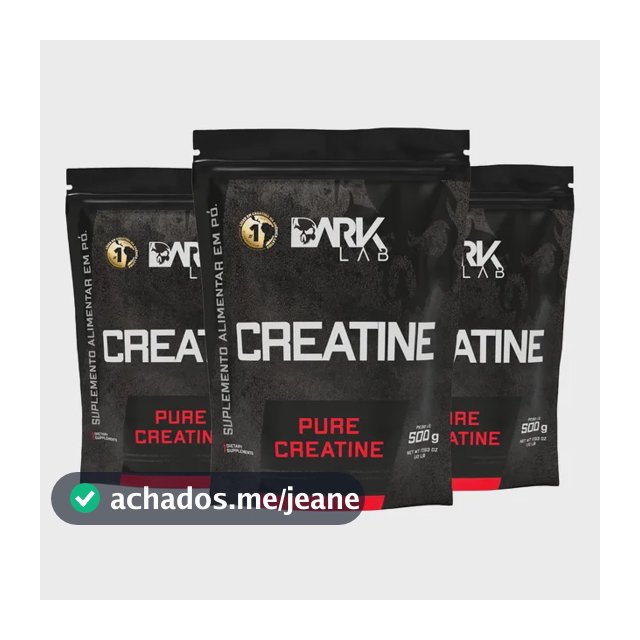 3x Creatina Monohidratada Pura 500g Dark Lab Unidade