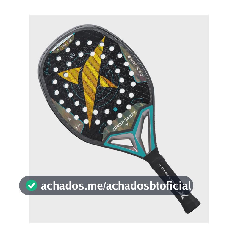 Raquete De Beach Tennis Drop Shot Orion Attack - Greta Giusti Cinza-escuro