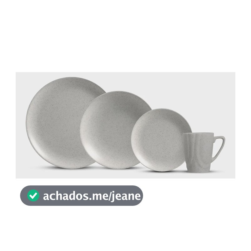 Aparelho De Jantar 16 Peças -  Concrete Alleanza Branco Lisa