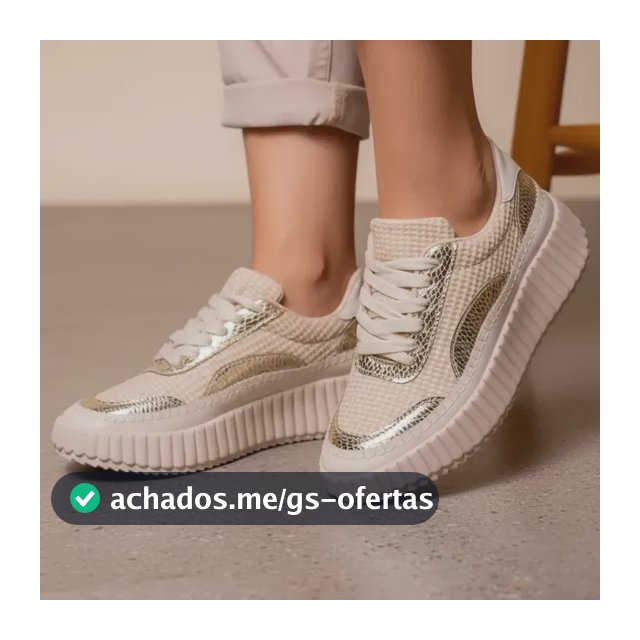 Tênis Feminino Casual Confortavel Plataforma Tratorado