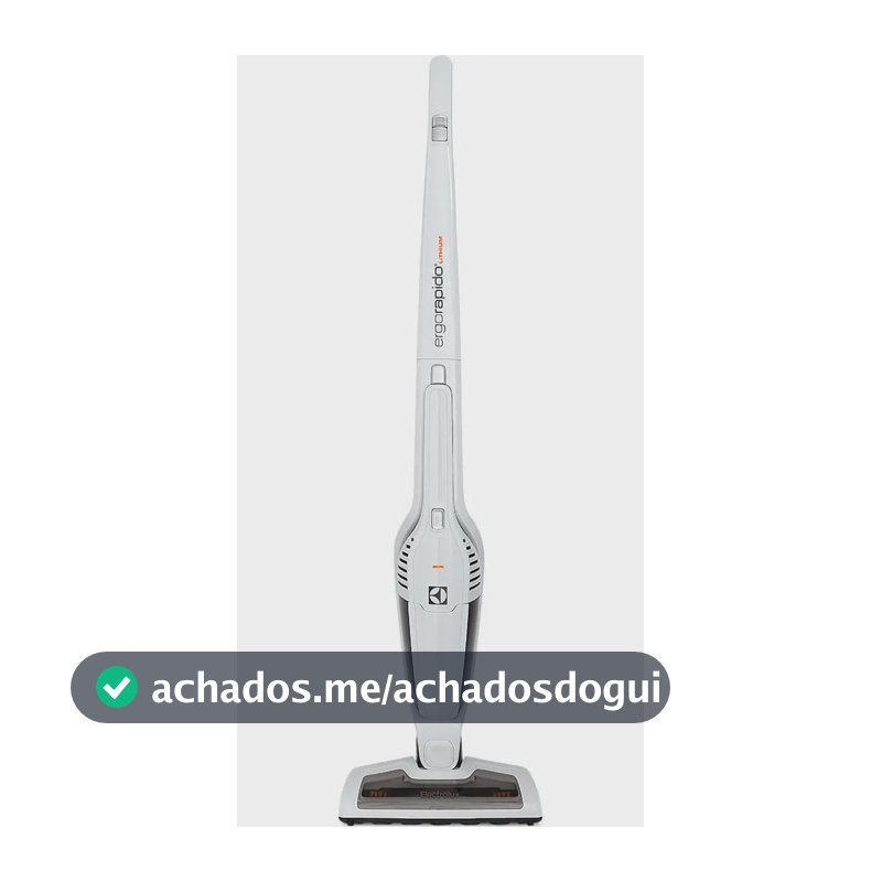 Aspirador de Pó Vertical Sem Fio Electrolux Ergorapido 2 em 1 Cyclone até 21 min Branco (ERG21) - Bivolt