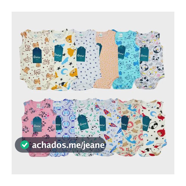 Kit 4 Bodys Regata Estampado Sortido  - Sundine