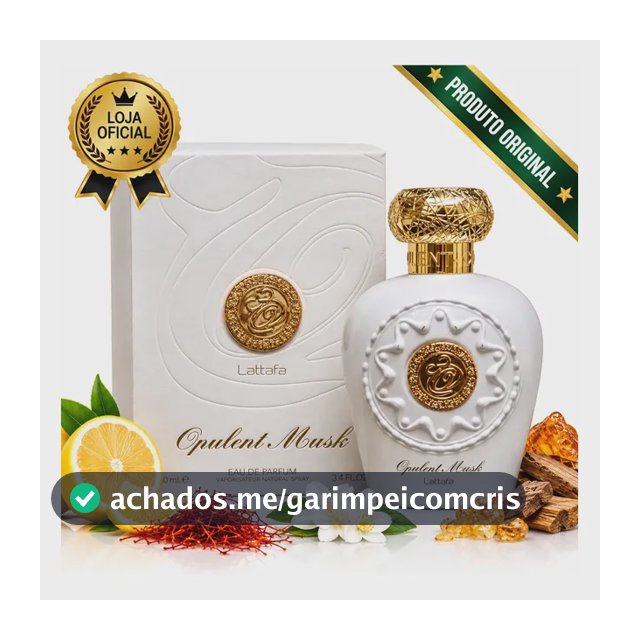 Perfume Árabe Opulent Musk Lattafa Edp 100ml Feminino