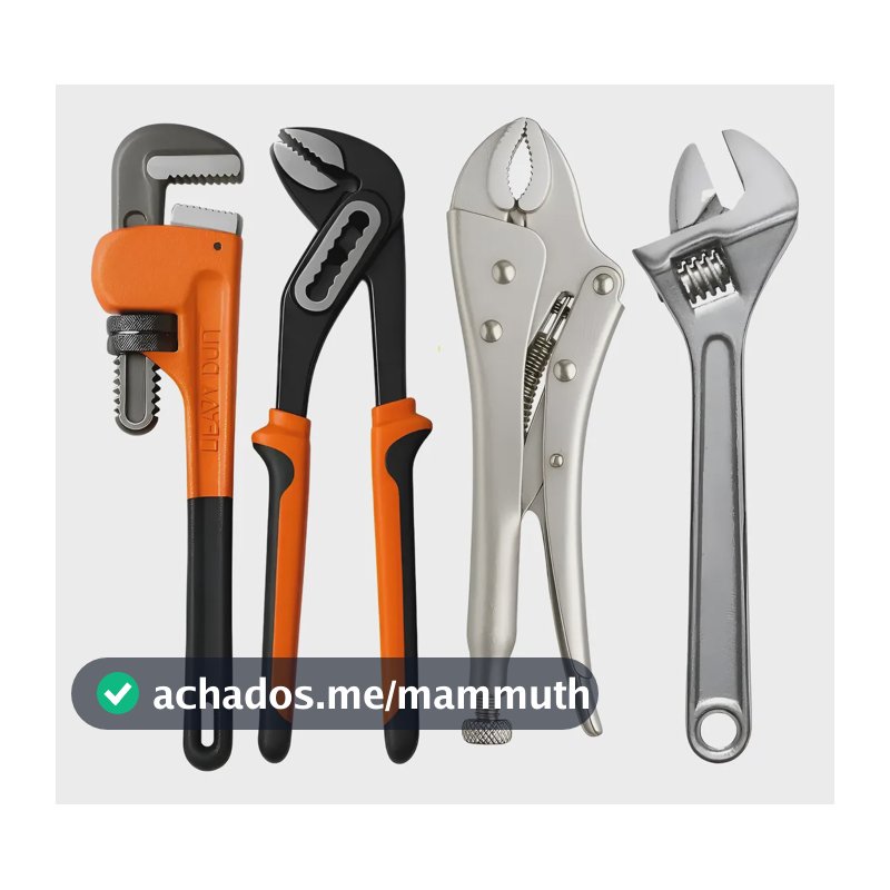 Kit Chave Inglesa Alicate Pressão Grifo Alicate Bomba Agua