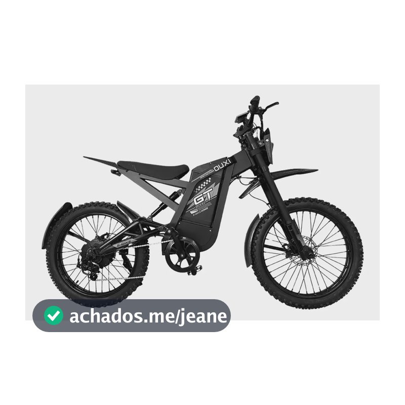 Bike Eletrica Gt2000 48v30ah 120km Bateria Removivel 24 Pol. Prateado