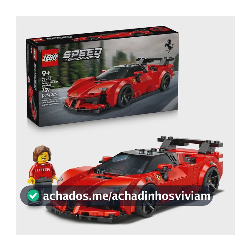 LEGO Speed Champions - Carro Esportivo Ferrari SF90 XX Stradale - 339 Peças - 77254
