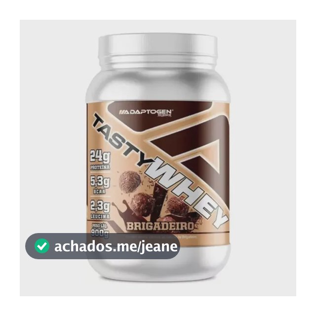 Suplemento Tasty Whey 3w Gourmet Whey Protein Adaptogen Science Pote 900g Sabor Brigadeiro
