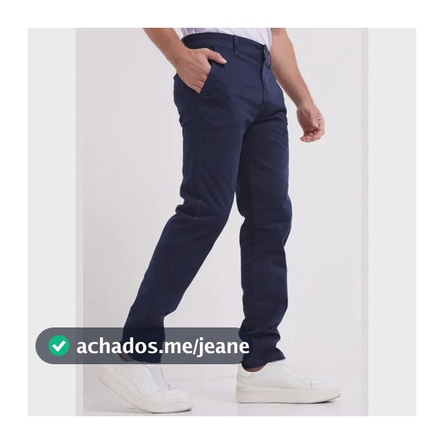 Calça Sarja Masculina Alfaiataria Social Sport Fino Slim