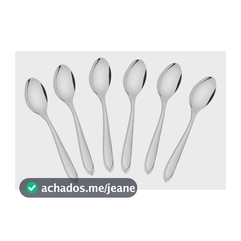 Colheres De Chá Laguna Tramontina Jogo 6 Peças Aço Inox