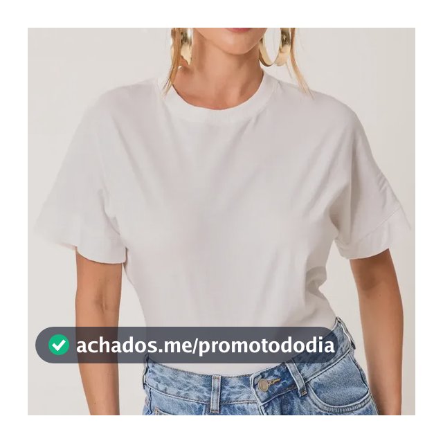 T-shirts Oversized Algodão Cléa Store Off White P