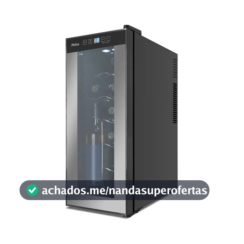 Adega Pad12e Display Digital 12 Garrafas Philco 110v/220v