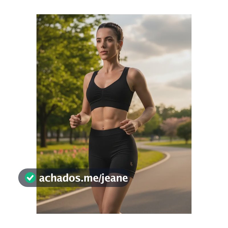 Conjunto Academia Feminino Short E Top Fitness Attack Lupo Preto Liso Gg