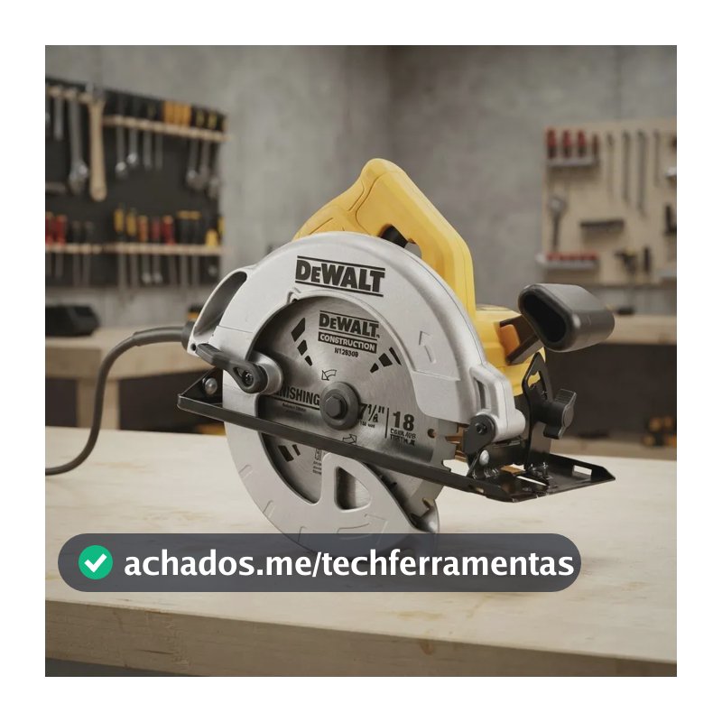 Serra Circular 7-1/4" Dewalt Modelo DWE560 Disco de 24 Dentes Potência de 1400W